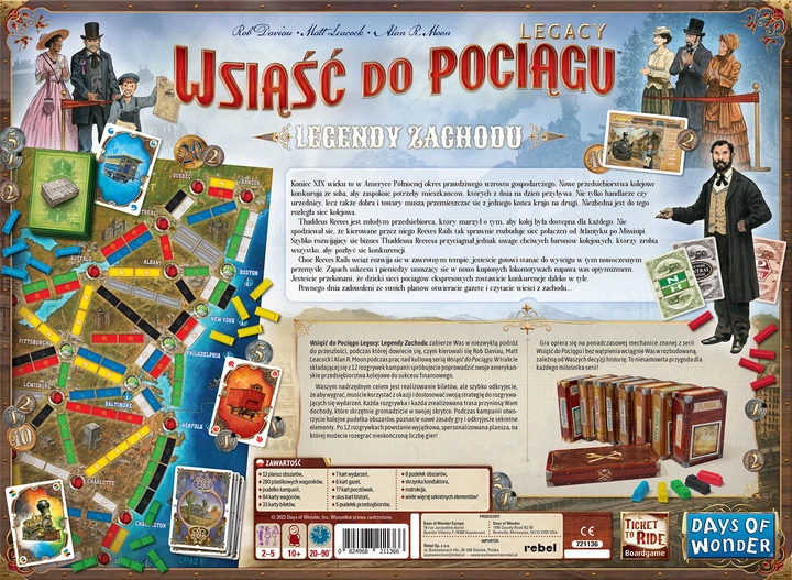 Настільна гра Rebel Boarding the Train: Legacy Legends of the West (0824968211366) - зображення 20