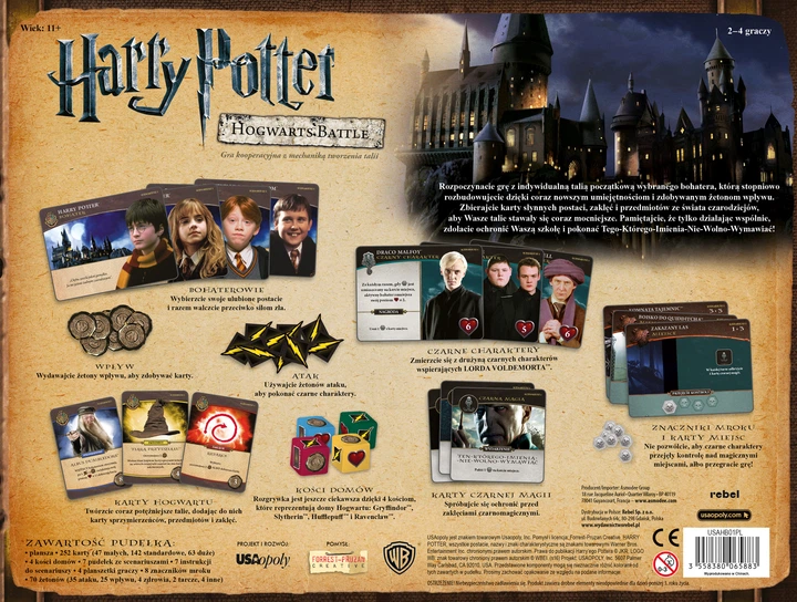 Настольная игра Rebel Harry Potter Hogwarts Battle (3558380065883) - изображение 8