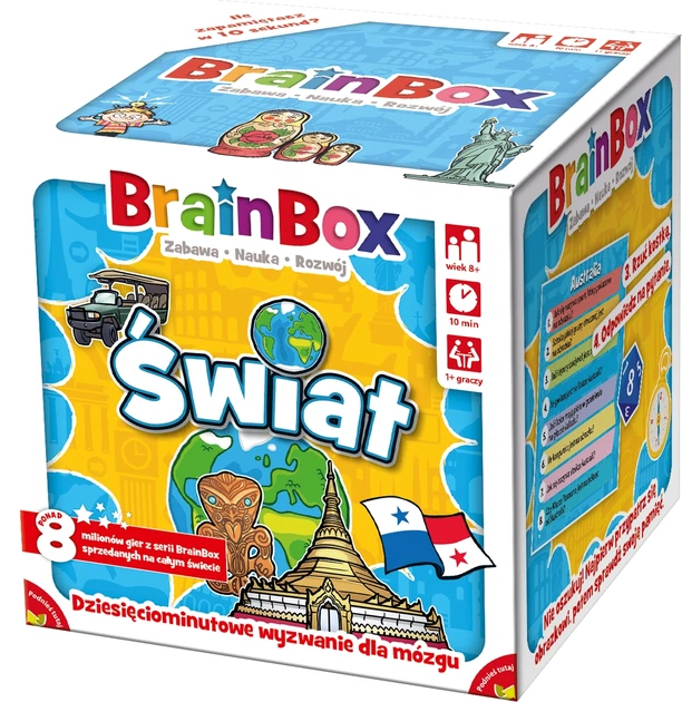 Gra planszowa Rebel BrainBox Świat (5902650616837) - Zdjęcie 1 Gra planszowa Rebel BrainBox Świat (5902650616837) - obraz 1