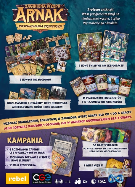 Dodatek do gry planszowej Rebel Zaginiona wyspa Arnak: Poszukiwania ekspedycji (5902650618640) - Zdjęcie 9 Dodatek do gry planszowej Rebel Zaginiona wyspa Arnak: Poszukiwania ekspedycji (5902650618640) - obraz 9