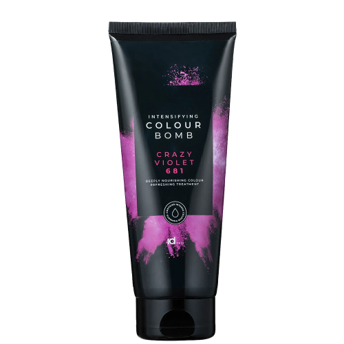 Тонувальний бальзам для волосся IdHAIR Colour Bomb CRAZY VIOLET 681 200 мл - Фото 1 Тонувальний бальзам для волосся IdHAIR Colour Bomb CRAZY VIOLET 681 200 мл - зображення 1