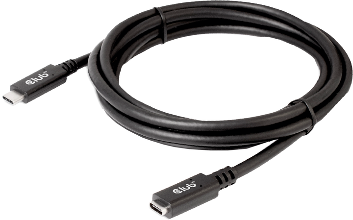 Кабель Club 3D USB-C-USB-C 3.2 Gen 1/3.1 Gen 1 Power Delivery 60W 2 м Black (CAC-1529) - Фото 2 Кабель Club 3D USB-C-USB-C 3.2 Gen 1/3.1 Gen 1 Power Delivery 60W 2 м Black (CAC-1529) - зображення 2