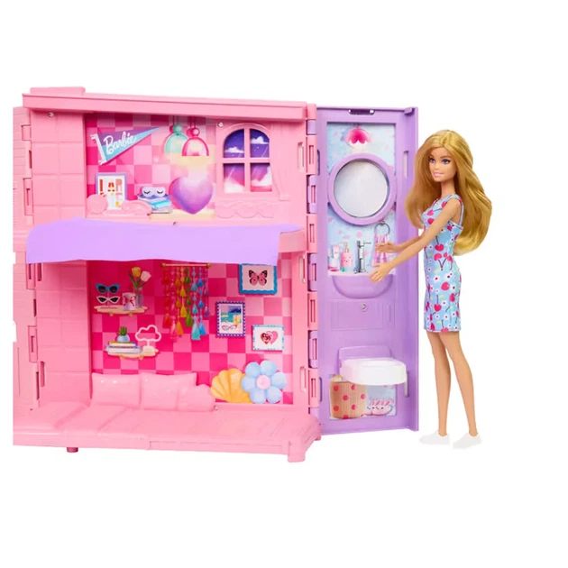 Ігровий набір Barbie Портативний будиночок Вихідні за містом (JMD27) - Фото 4 Ігровий набір Barbie Портативний будиночок Вихідні за містом (JMD27) - зображення 4