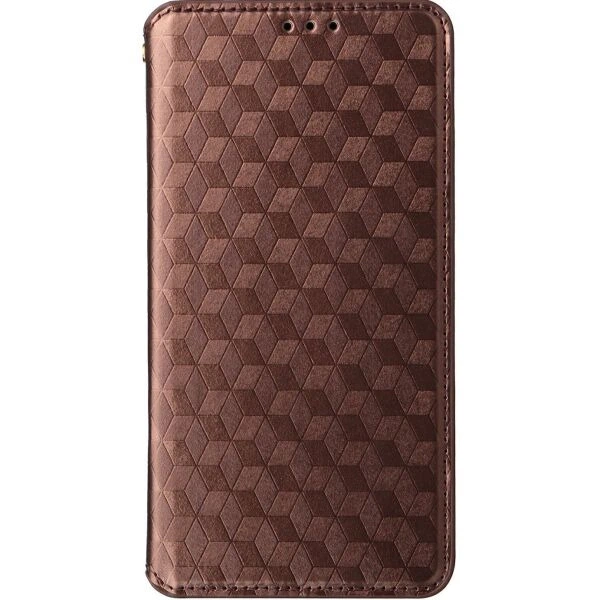 Чохол Deexe Rhombus Book для Xiaomi Poco C95 Pro - Brown - зображення 6