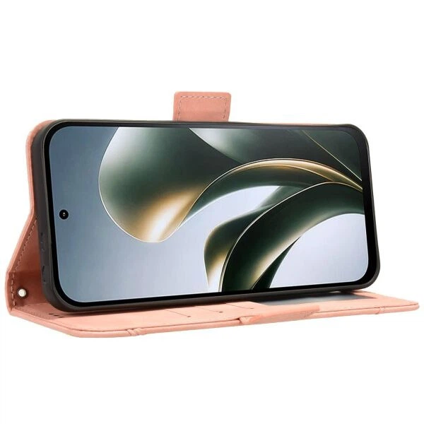 Чохол-книжка з кишеньками Deexe Wallet Stand для Xiaomi Poco C95 Pro - Pink - зображення 6
