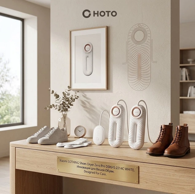 Электросушилка для обуви Xiaomi SOTHING Hot air shoes dryer Zero Pro DSHJ-S-2214C WHITE - Фото 7 Электросушилка для обуви Xiaomi SOTHING Hot air shoes dryer Zero Pro DSHJ-S-2214C WHITE - изображение 7