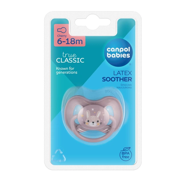 Пустышка латексная круглая Canpol babies 22/594, 6-18 мес - изображение 3