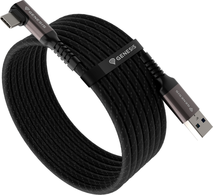 Кабель Genesis USB-A - USB-C 3.2 Gen 2 PD VR 60W 3 м Black (NVC-2219) - зображення 2