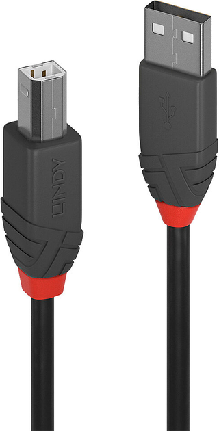 Kabel Lindy USB-A - USB-B 2.0 10 m Black (4002888366779) - obraz 2