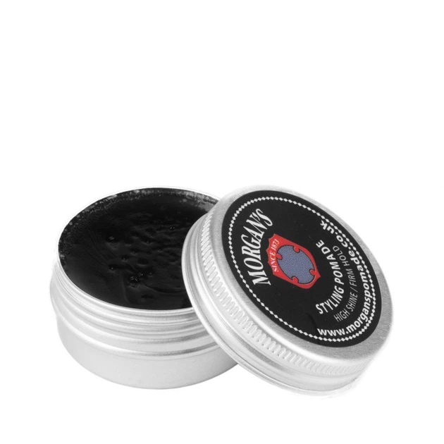 Помада для стилизации волос Morgans Pomade Pocket Sized Pomade High Shine/ Firm Hold 15g (Black label) - изображение 2