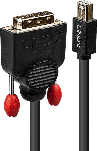 Адаптер Lindy mini-DisplayPort - DVI 3 m Black (4002888419536) - Фото 1 Адаптер Lindy mini-DisplayPort - DVI 3 m Black (4002888419536) - зображення 1