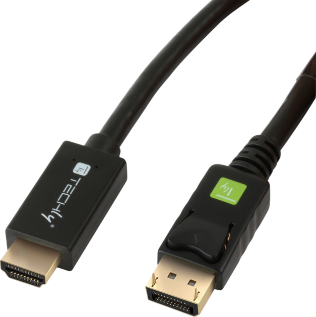 Адаптер TECHly DisplayPort 1.2 - HDMI 2 m Black (8054529020829) - Фото 1 Адаптер TECHly DisplayPort 1.2 - HDMI 2 m Black (8054529020829) - зображення 1