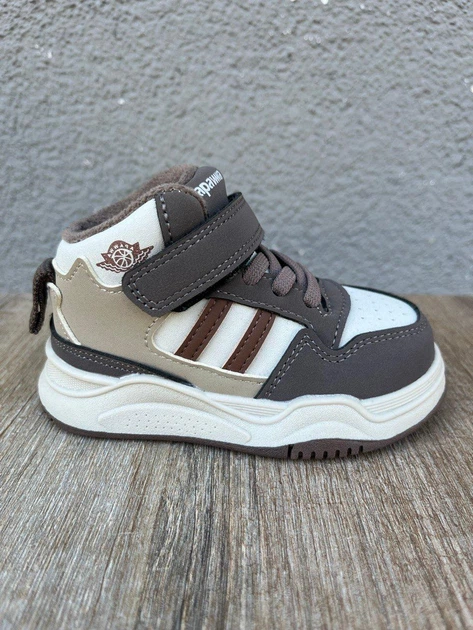 Дитячі демісезонні хайтопи для хлопчиків Apawwa ABQ0742R Brown 25 р, бежевий - Фото 3 Дитячі демісезонні хайтопи для хлопчиків Apawwa ABQ0742R Brown 25 р, бежевий - изображение 3