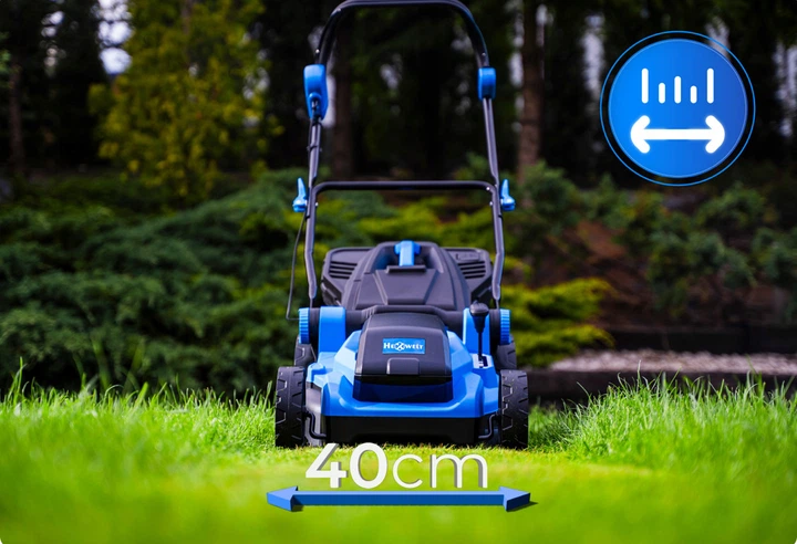 Беспроводная аккумуляторная газонокосилка Hexwelt HW-KA-40 и 2 аккумулятора - изображение 5