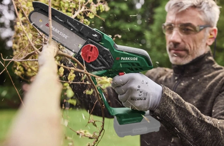Аккумуляторная цепная минипила PARKSIDE PAGHS 20-Li C3 20 В - изображение 4