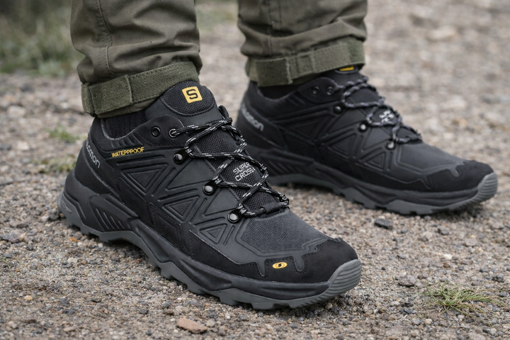 Мужские кожаные кроссовки Salomon Ranger Waterproof 45 (арт. 737106431) - Фото 3 Мужские кожаные кроссовки Salomon Ranger Waterproof 45 (арт. 737106431) - изображение 3