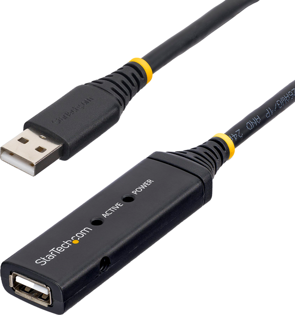 Kabel Startech USB-A - USB-A 2.0 10 m Black (USB2AAEXT10M) - obraz 2