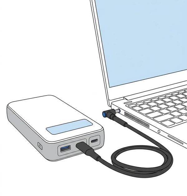 USB Type-C 100W кабель живлення для ноутбука 3.5×1.35 77664 - Фото 2 USB Type-C 100W кабель живлення для ноутбука 3.5×1.35 77664 - изображение 2