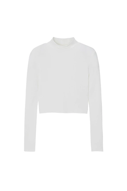 Гольф Pull & Bear молочний LDKVO384 S - Фото 5 Гольф Pull & Bear молочний LDKVO384 S - зображення 5