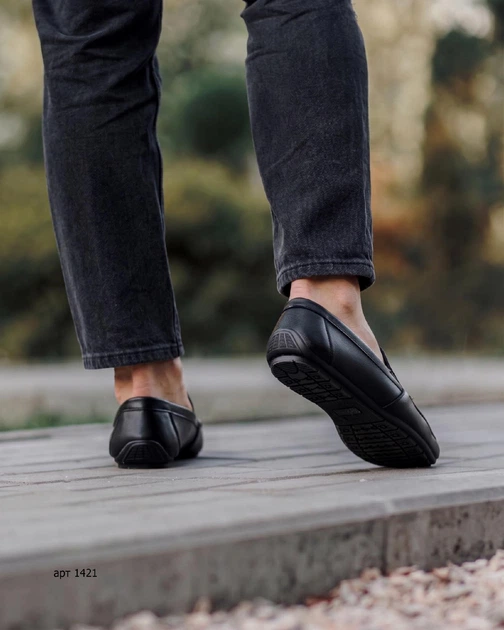 Сліпони - лофери чоловічі Classic Slip-On Loafers 43 (27см) Black (арт 1421) - зображення 6
