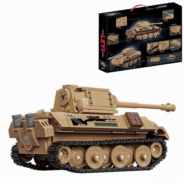 Конструктор Німецький танк Leopard 526 деталей — Модель 66065 - Фото 5 Конструктор Німецький танк Leopard 526 деталей — Модель 66065 - зображення 5