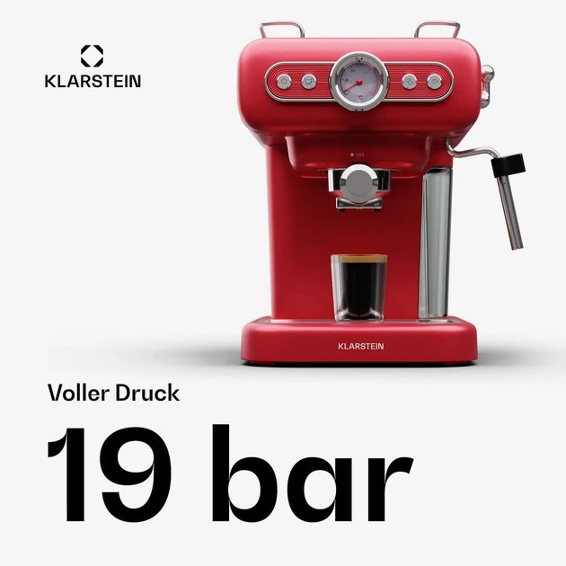 Кофеварка Klarstein Espressionata Evo Красный - изображение 5