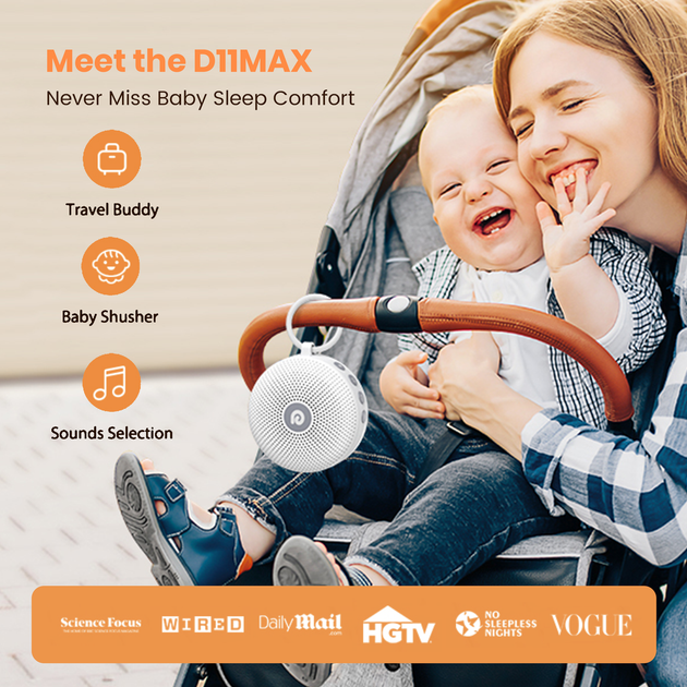 Машина білого шуму Lite D11 Max з 21 звуком для сну — White - зображення 5