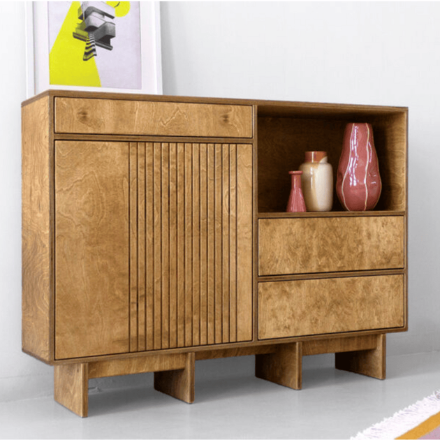 Комод із березової фанери 120×90×35 см - зображення 2