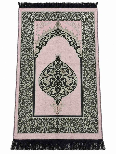 Килимок для намазу Ornament Sajda 165 × 65 см Світло-рожевий - Фото 1 Килимок для намазу Ornament Sajda 165 × 65 см Світло-рожевий - изображение 1