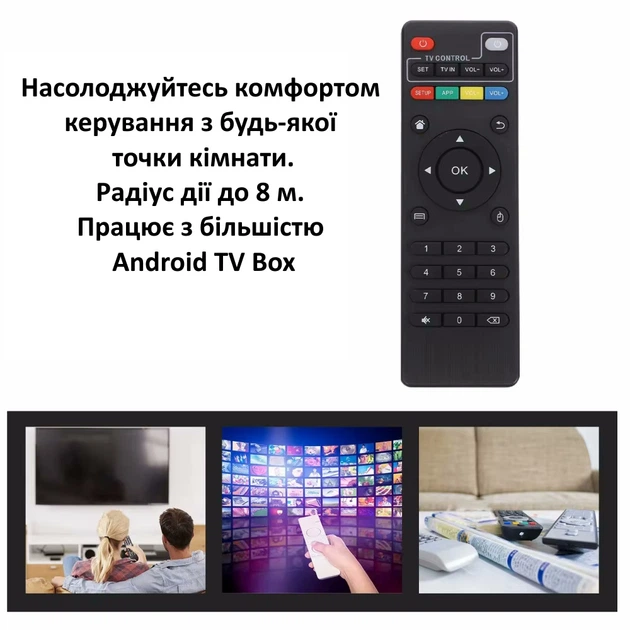 Пульт для Android Smart TV Box X96, MXQ-S805 (Android), OZON HD Neo - Фото 2 Пульт для Android Smart TV Box X96, MXQ-S805 (Android), OZON HD Neo - изображение 2