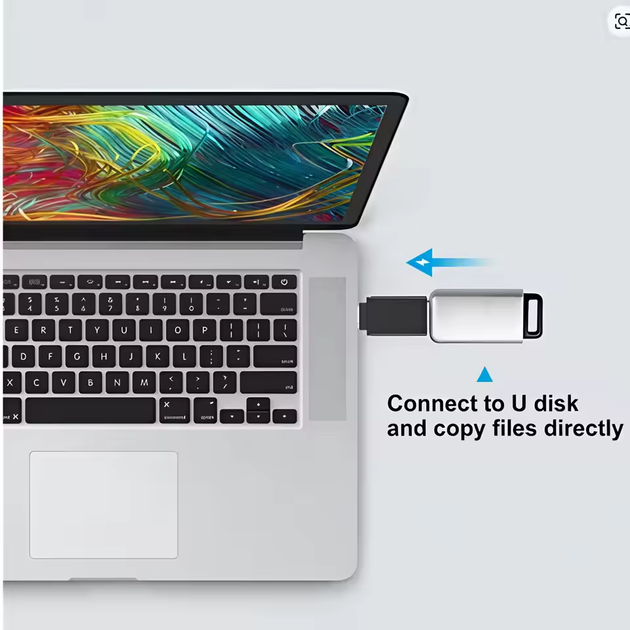 Набор адаптеров 4 в 1 (Type-C / USB, microUSB / Type-C), комплект OTG переходников для зарядки гаджетов и передачи данных, коннекторы для телефонов - изображение 8