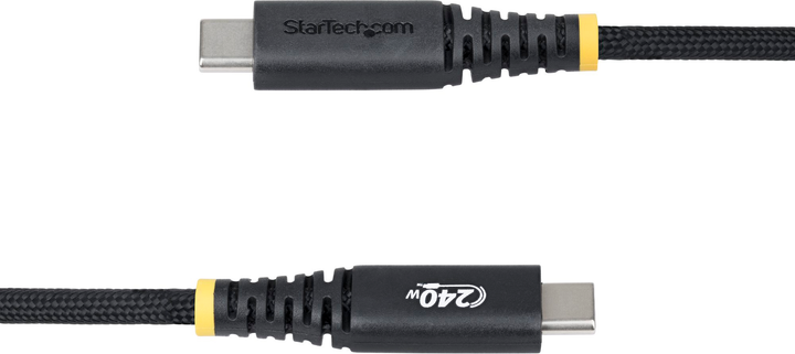 Кабель Startech USB-C - USB-C 2.0 Power Delivery 3.1 1 м Black (S2CEPR1M-USB-CABLE) - Фото 3 Кабель Startech USB-C - USB-C 2.0 Power Delivery 3.1 1 м Black (S2CEPR1M-USB-CABLE) - зображення 3