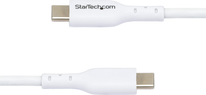 Kabel Startech USB-C - USB-C 2.0 60W 3 m White (USB2CC3MWHE) - obraz 3