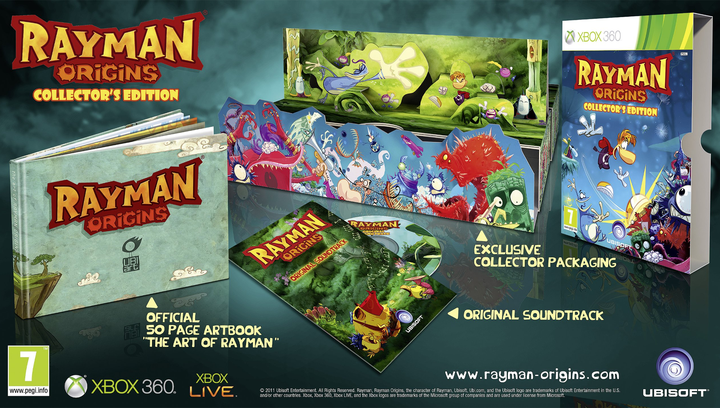 Игра Microsoft Xbox 360 Rayman Origins Collector's Edition Английская Версия DVD 2шт - изображение 3