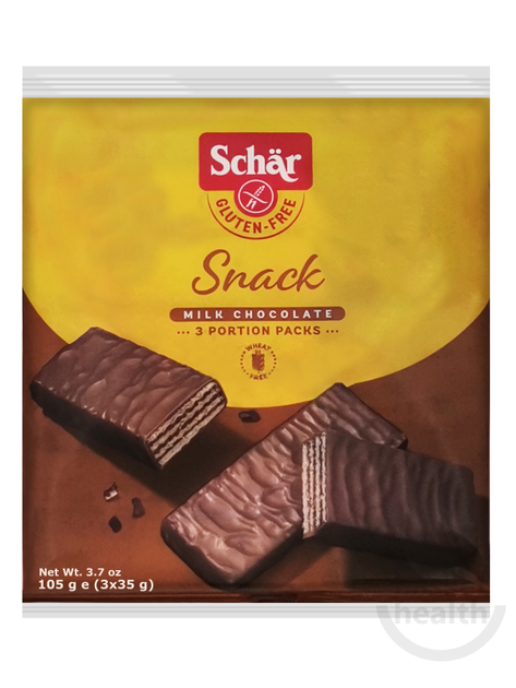 Вафлі без глютену шоколадні з лісовими горіхами SNACK 105g - Фото 1 Вафлі без глютену шоколадні з лісовими горіхами SNACK 105g - изображение 1
