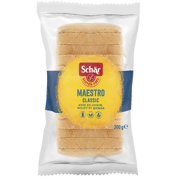 Хліб без глютену білий MAESTRO CLASSIC 300g - Фото 1 Хліб без глютену білий MAESTRO CLASSIC 300g - зображення 1