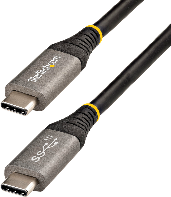 Кабель Startech USB-C - USB-C Power Delivery 3.0 100W 2 м Black (USB315CCV2M) - Фото 1 Кабель Startech USB-C - USB-C Power Delivery 3.0 100W 2 м Black (USB315CCV2M) - зображення 1