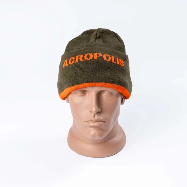 Шапка сигнальна Acropolis ОШМ-5н хакі/помаранчевий one size - изображение 2