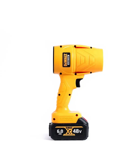 Воздуходувка DeWalt DCMBA100BL аккумуляторная 48 В 6 А·ч садовая бесщеточная 45000 об мин поток 220 м с давление 32.5 кПа с 2 АКБ для листьев пыли опилок гаража авто - изображение 4