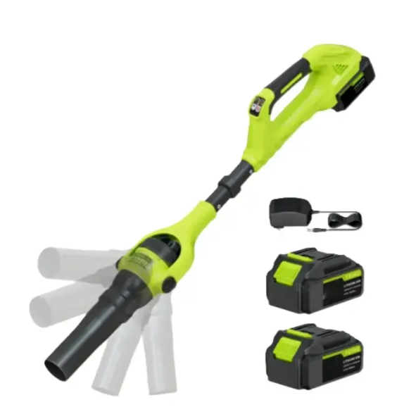 Воздуходувка BOXER BX-111 для сада 800 м³ ч аккумуляторная 48 В садовый воздуходув 2 АКБ 6 А·ч 350 400 км ч переносная машина для сдувания листьев пыли мусора газона дорожек - изображение 4