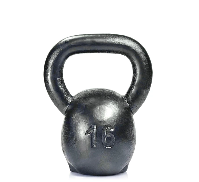 Гиря дизайнерська Body of steel Череп 16 кг чорна - зображення 4