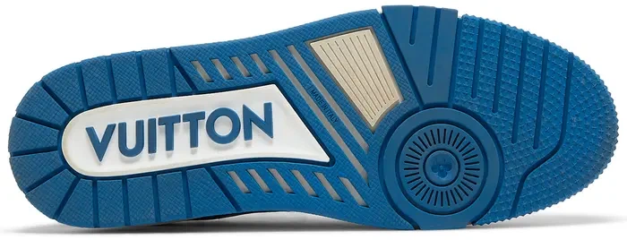 Кросівки Louis Vuitton LV Trainer White Black Blue - Фото 6 Кросівки Louis Vuitton LV Trainer White Black Blue - изображение 6