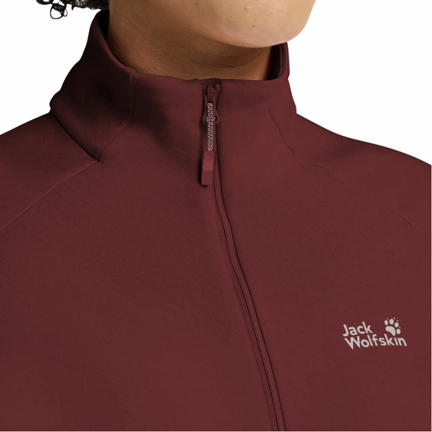 Кофта спортивна ASTROTRAIL FZ W Jack Wolfskin A65848_J0211 42-44 Червоний (4064886781701) - изображение 4