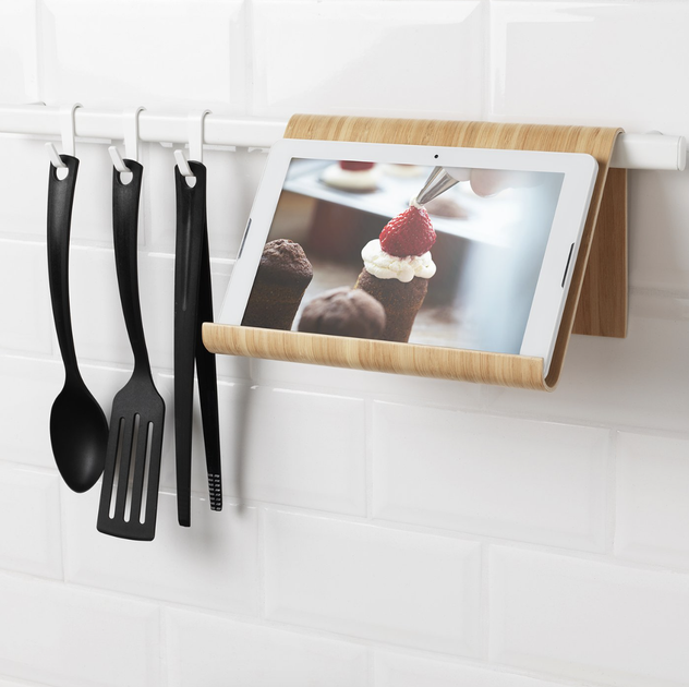 Підставка для планшета, бамбуковий шпон, IKEA VIVALLA 104.014.84 - Фото 6 Підставка для планшета, бамбуковий шпон, IKEA VIVALLA 104.014.84 - зображення 6