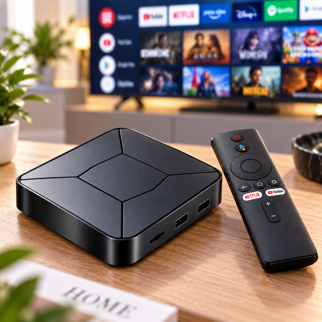 Смарт ТВ-приставка I96Z8 Android TV 2/16 ГБ Wi-Fi 2.4/5 ГГц з пультом дистанційного керування - Фото 8 Смарт ТВ-приставка I96Z8 Android TV 2/16 ГБ Wi-Fi 2.4/5 ГГц з пультом дистанційного керування - зображення 8