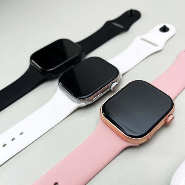 Набір 6 в 1 Розумний смарт годинник Smart Watch 9 бездротові навушники повербанк зарядний пристрій Megabox чорний - изображение 5