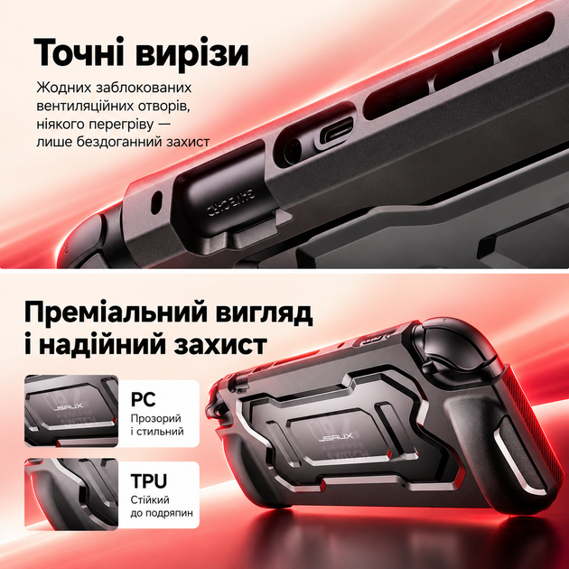 Оригинальный защитный чехол JSAUX PC0118 Battle Armor для Nintendo Switch 2, противоударный Grip кейс с эргономичными ручками - изображение 3