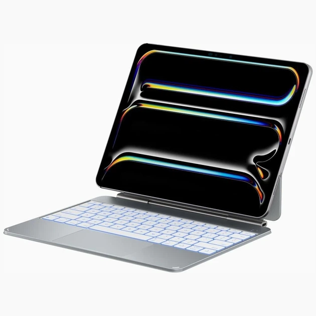 Чехол Typecase Edge Pro с клавиатурой для iPad Pro 13 M4 Silver (KB206AU-130P-D-SLV-WHT-U-US-C1) - Фото 1 Чехол Typecase Edge Pro с клавиатурой для iPad Pro 13 M4 Silver (KB206AU-130P-D-SLV-WHT-U-US-C1) - изображение 1