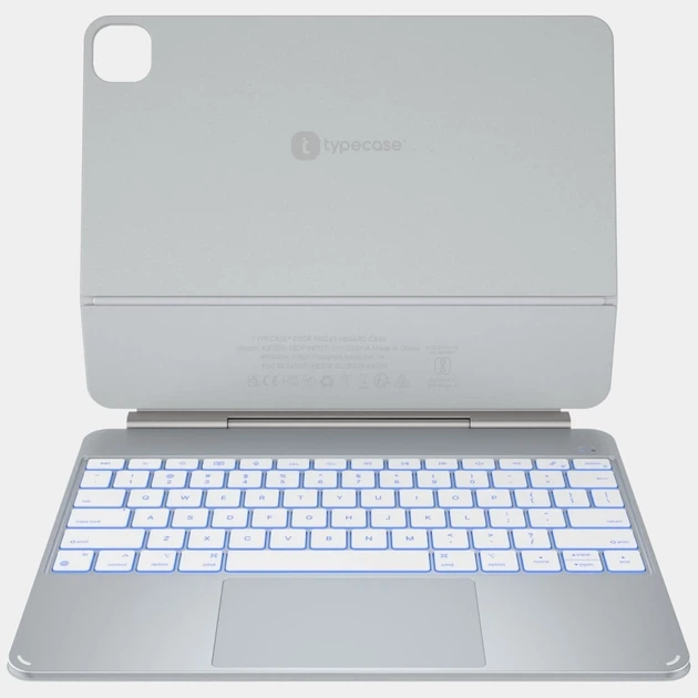 Чехол Typecase Edge Pro с клавиатурой для iPad Pro 13 M4 Silver (KB206AU-130P-D-SLV-WHT-U-US-C1) - Фото 10 Чехол Typecase Edge Pro с клавиатурой для iPad Pro 13 M4 Silver (KB206AU-130P-D-SLV-WHT-U-US-C1) - изображение 10