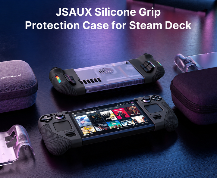 Силиконовый Grip-чехол JSAUX GP0016 для Steam Deck OLED/LCD, накладки на ручки с антискользящим покрытием - изображение 12